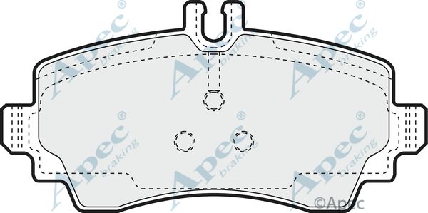 APEC BRAKING Комплект тормозных колодок, дисковый тормоз PAD1294